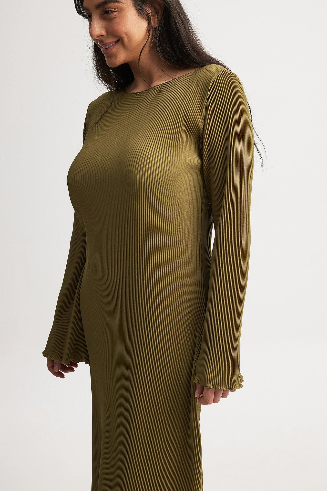 Midikleid mit Falten