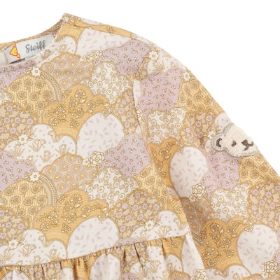 Bluse langarm, braun für Mädchen