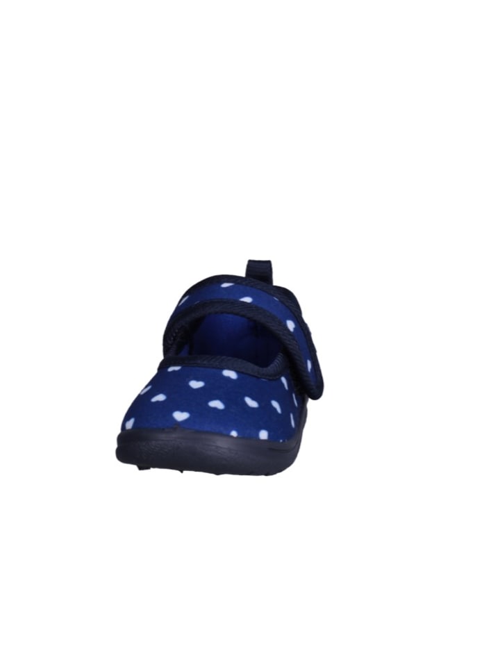 Playshoes Hausschuh Herzchen in Marine günstig kaufen
