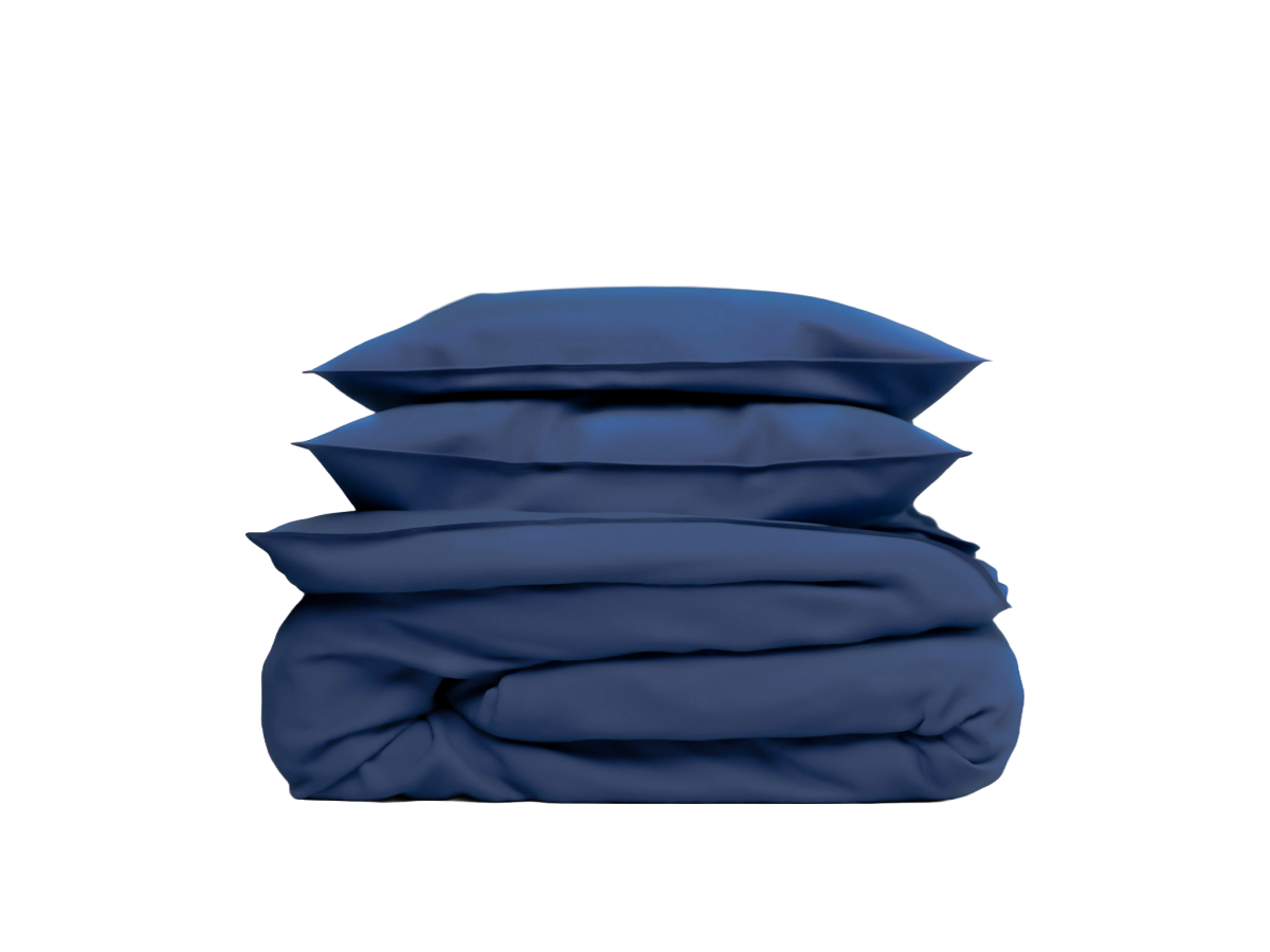 Zo!Home Bettwäsche Satinado Navy Blue 135 x 200 cm