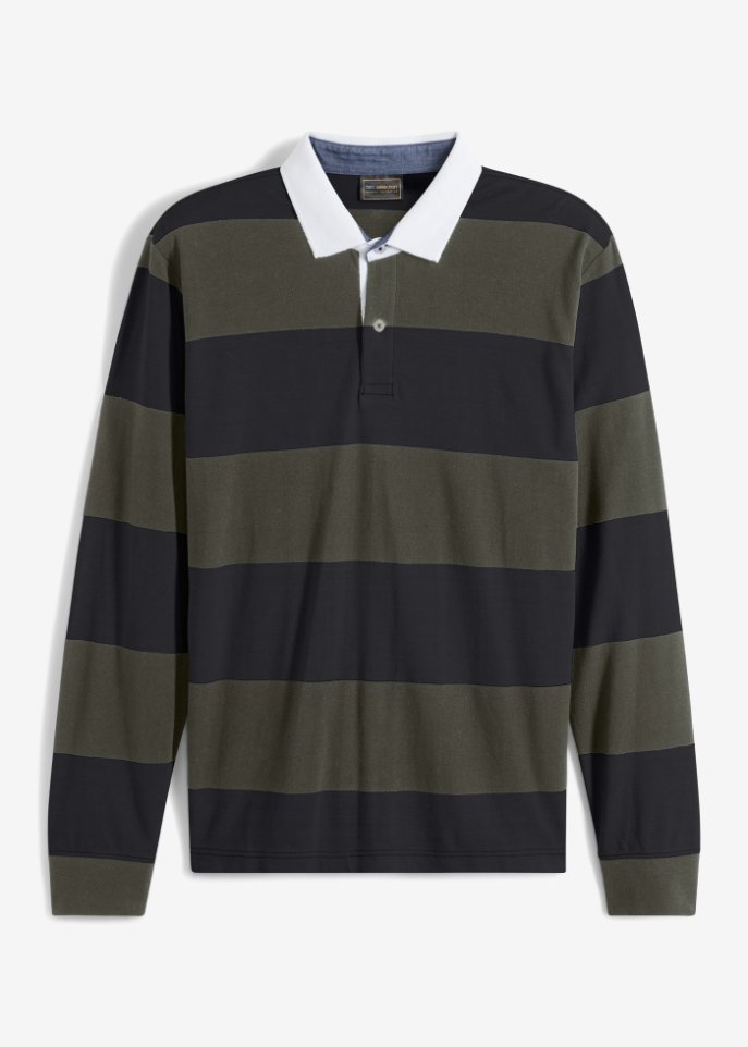 Rugby-Poloshirt, Langarm