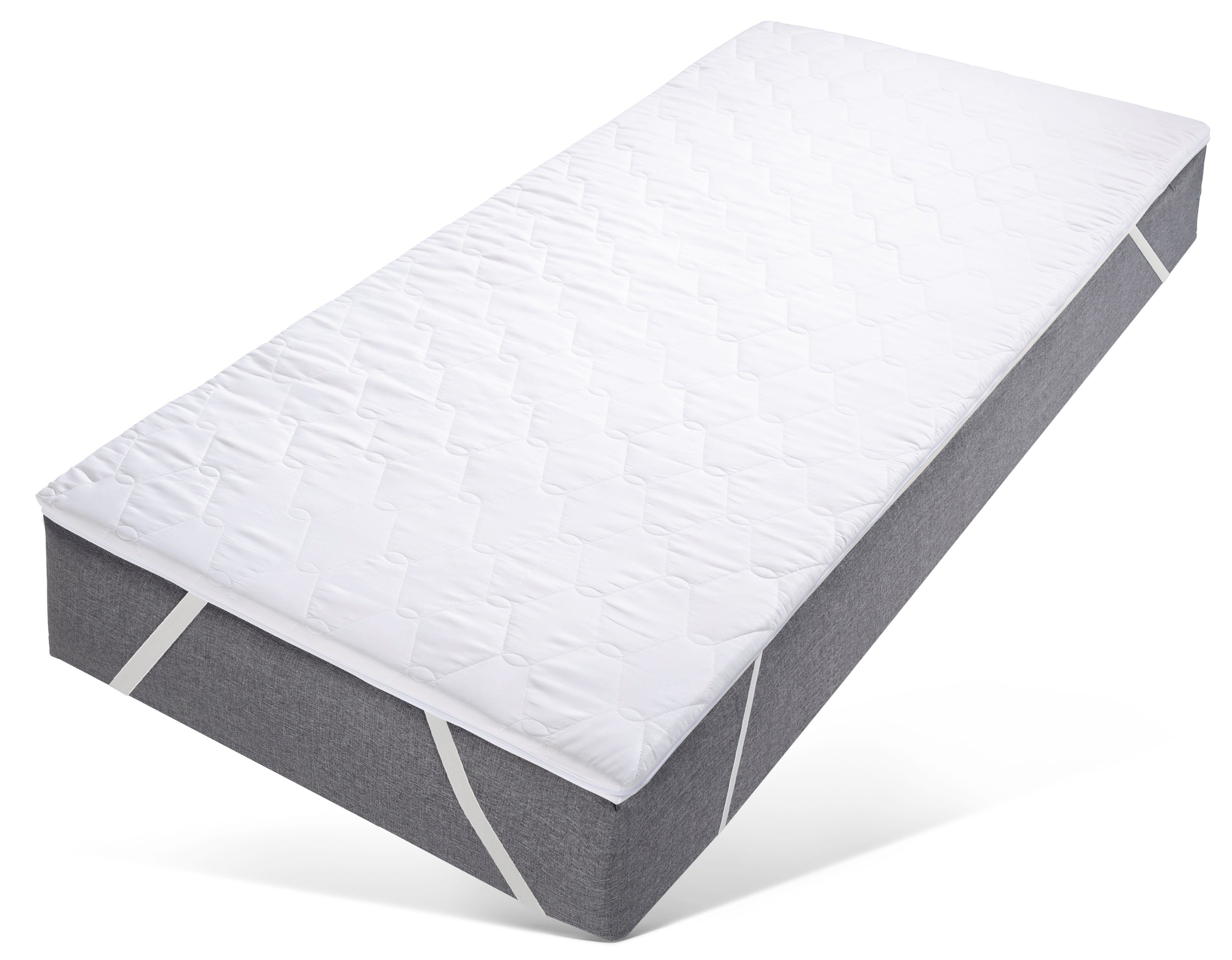 Topper Stetind, Topper für Matratzen 90x200 cm, 140x200 geeignet, Älgdröm, 4 cm hoch, Komfortschaum, Matratzentopper, Boxspringmatratzen und Boxspringbett geeignet