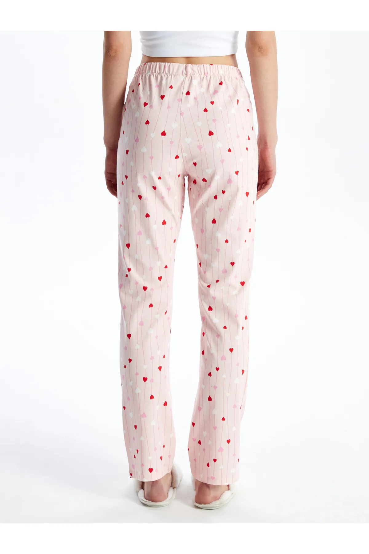 LC Waikiki  Gemusterte Damen-Pyjamahose mit elastischem Bund