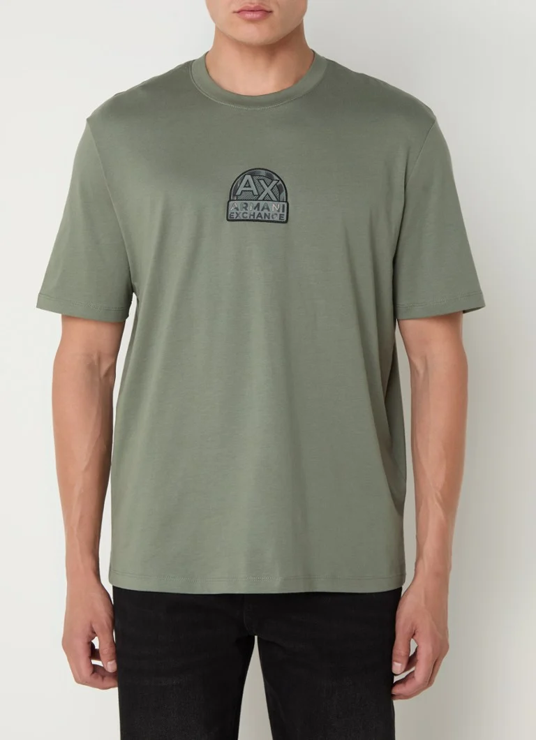Armani Exchange T-krekls ar izšuvumu no logotipa