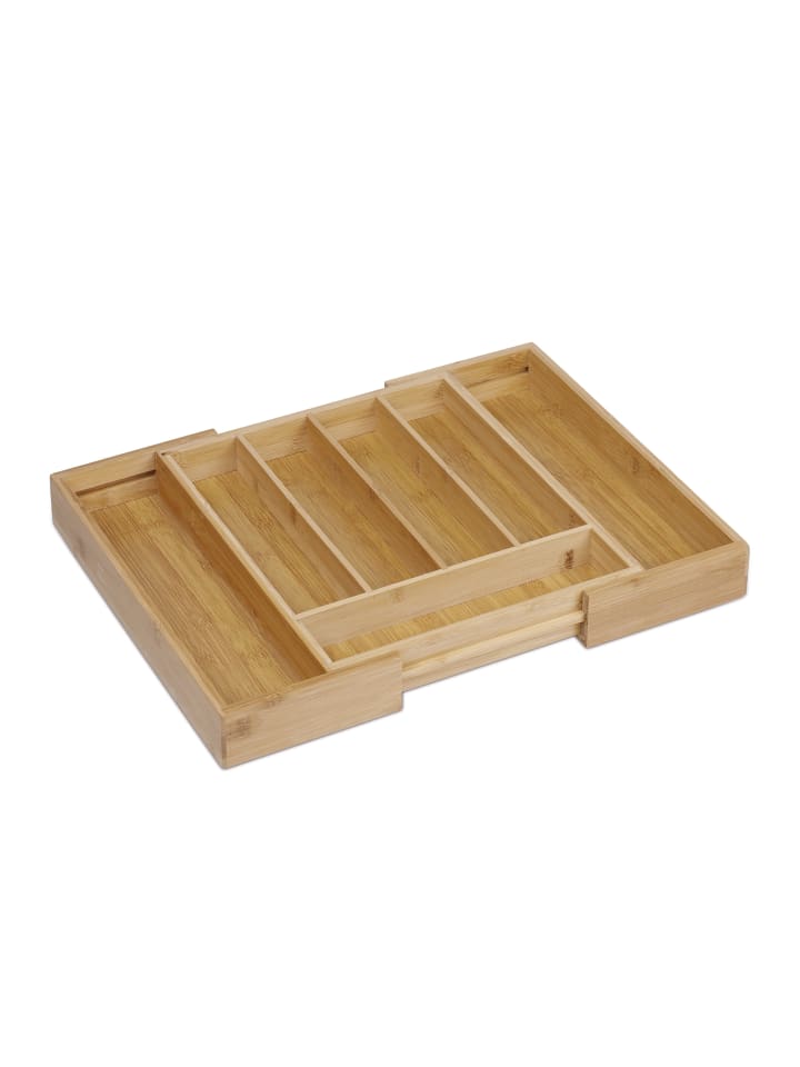 relaxdays Besteckkasten in Natur günstig kaufen onesize