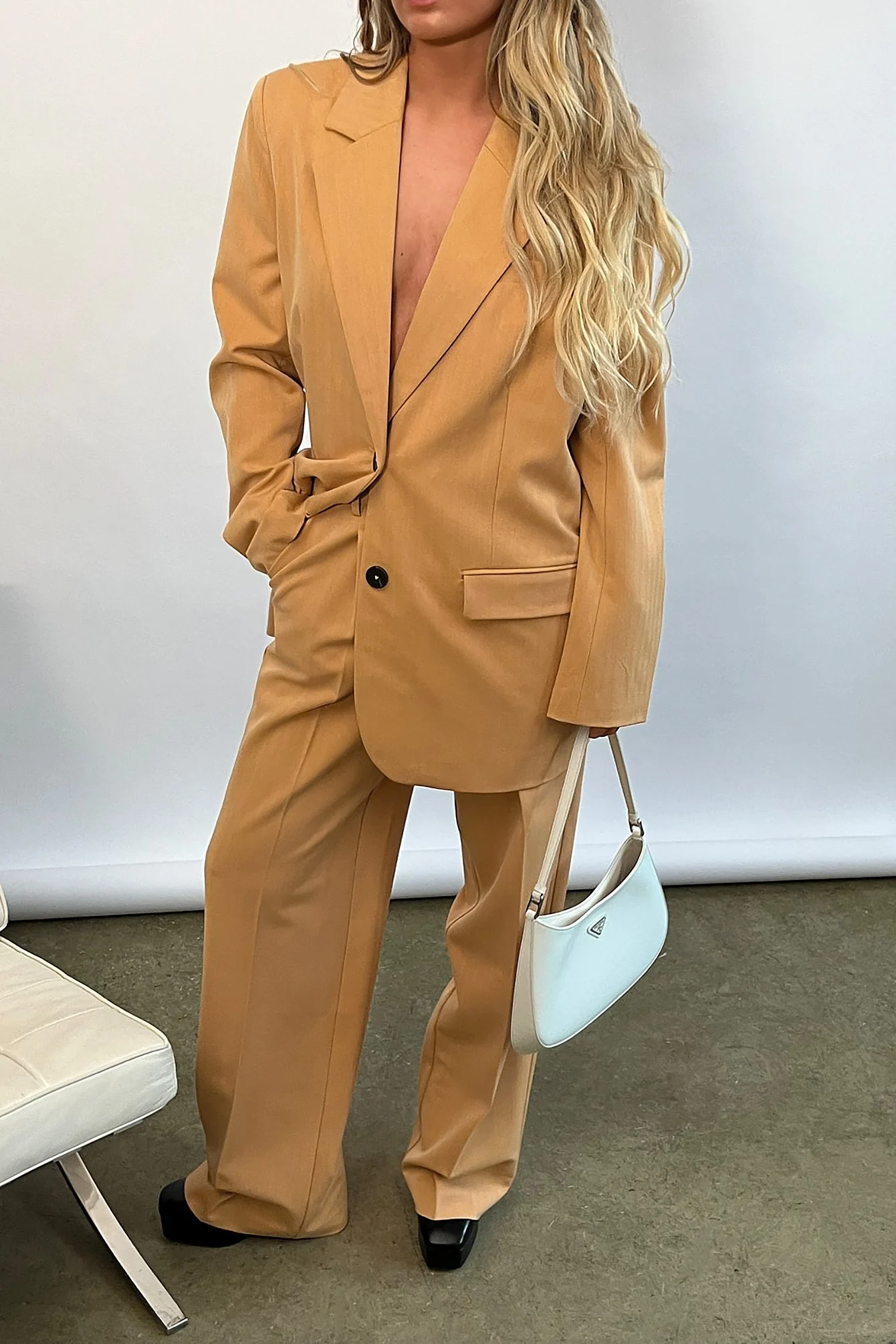 Anzughose mit hoher Taille