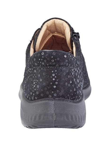 Schnürschuh mit Glitzereffekt