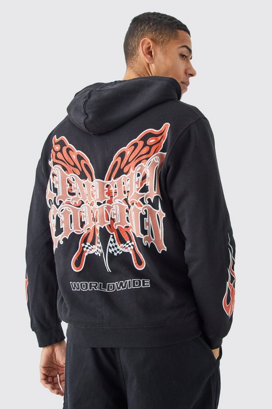 Oversize Limited Edition Hoodie mit Reißverschluss