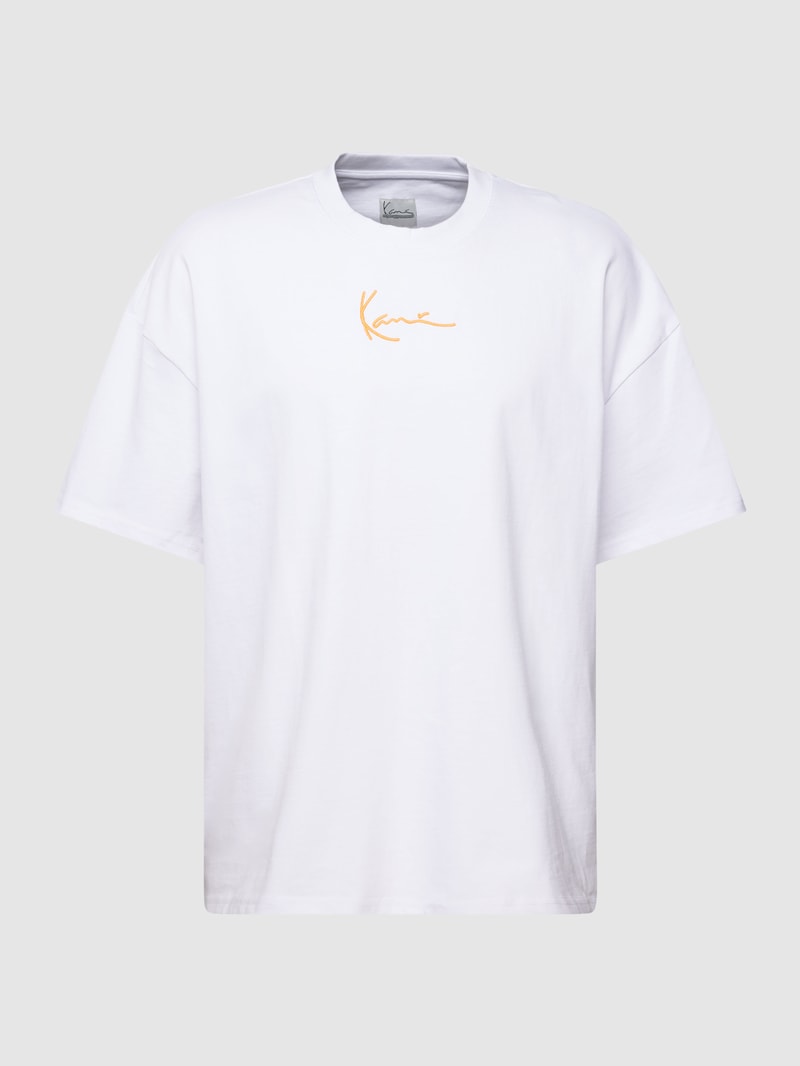 Oversized T-Shirt mit Label-Stitching - P&C X Karl Kani in weiß