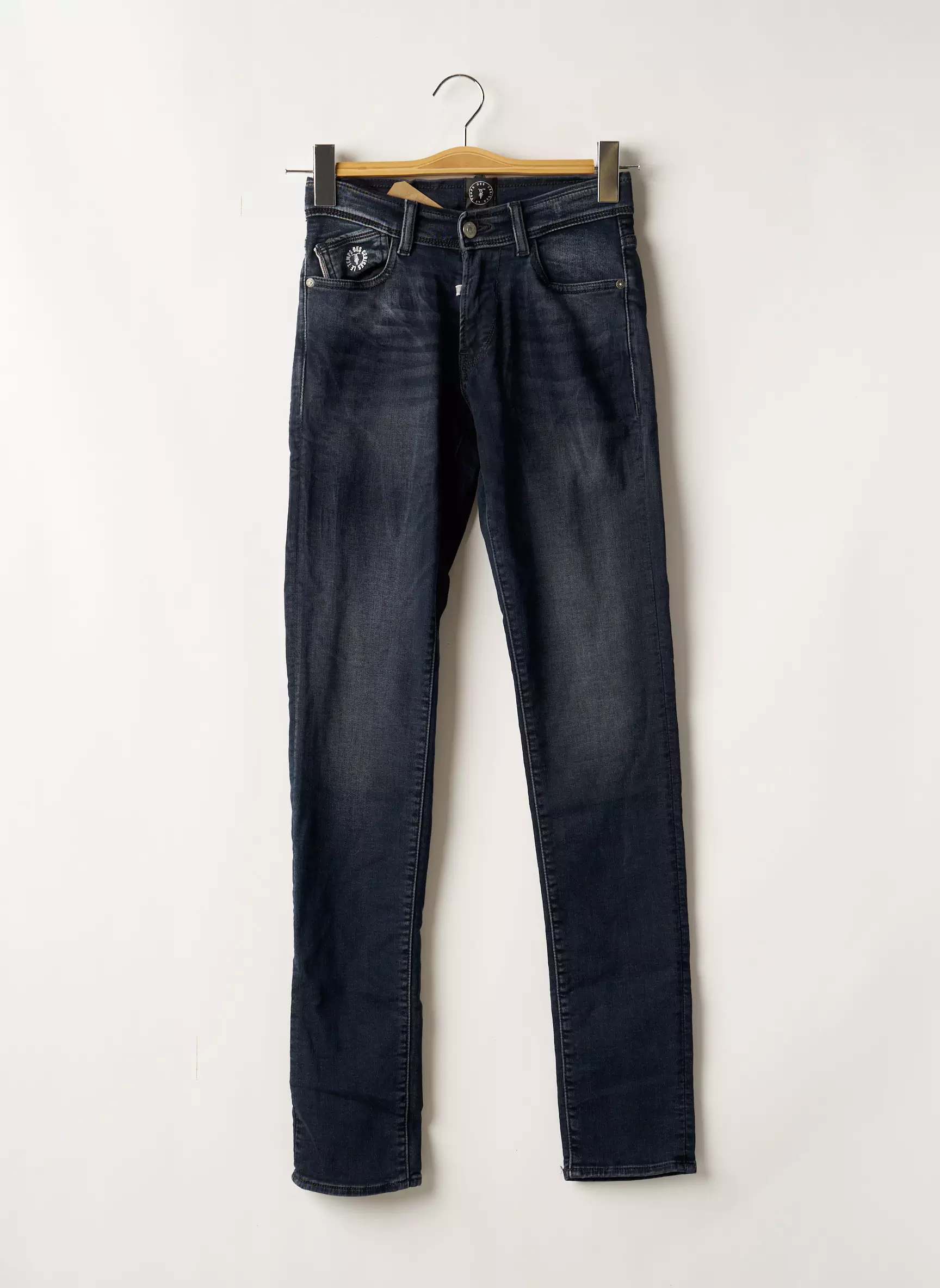 Le Temps Des Cerises Jeans Coupe Slim Garcon couleur bleu