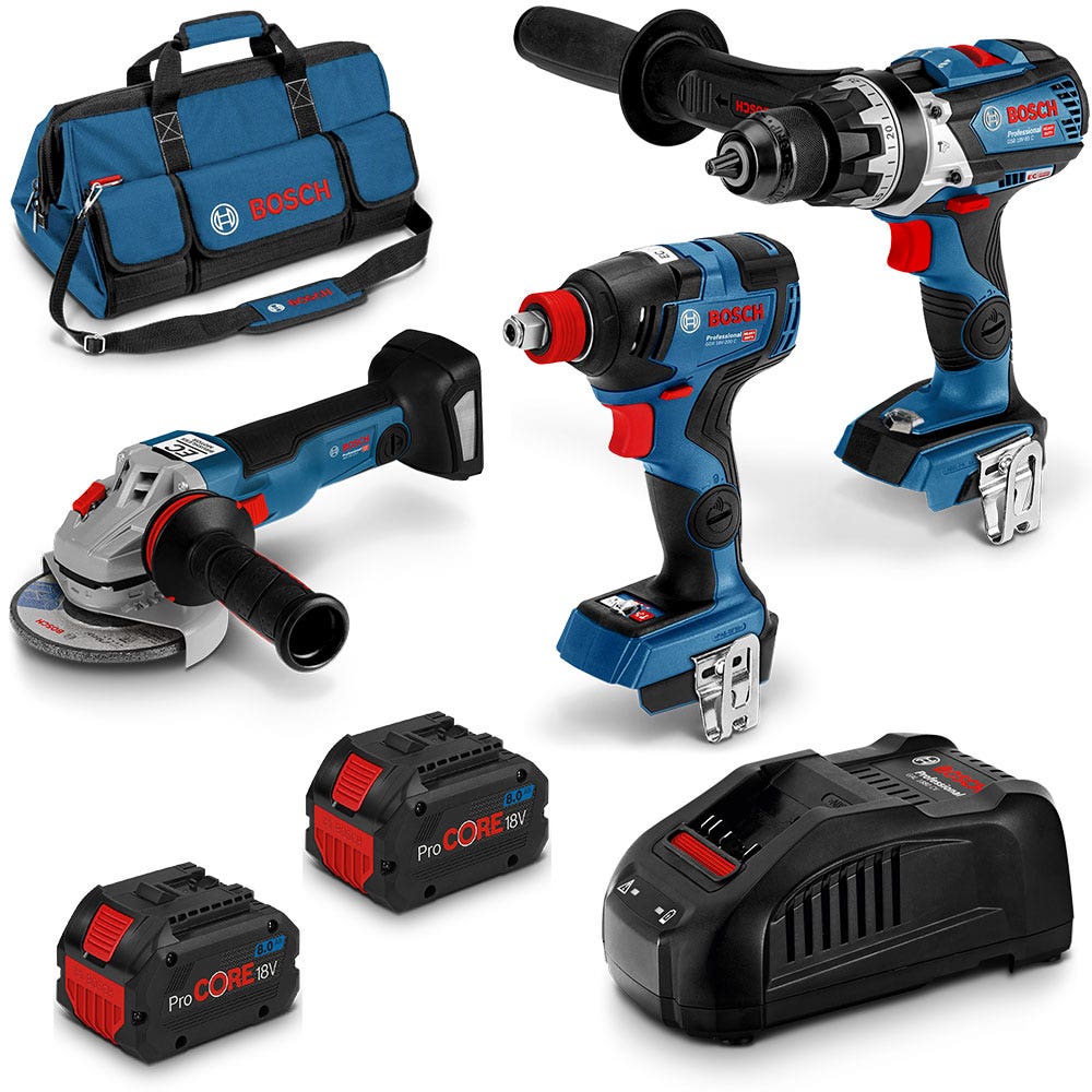 Conjunto de 3 baterias sem escova BOSCH ProCORE18V (2 x 8,0 Ah) 0615990L27