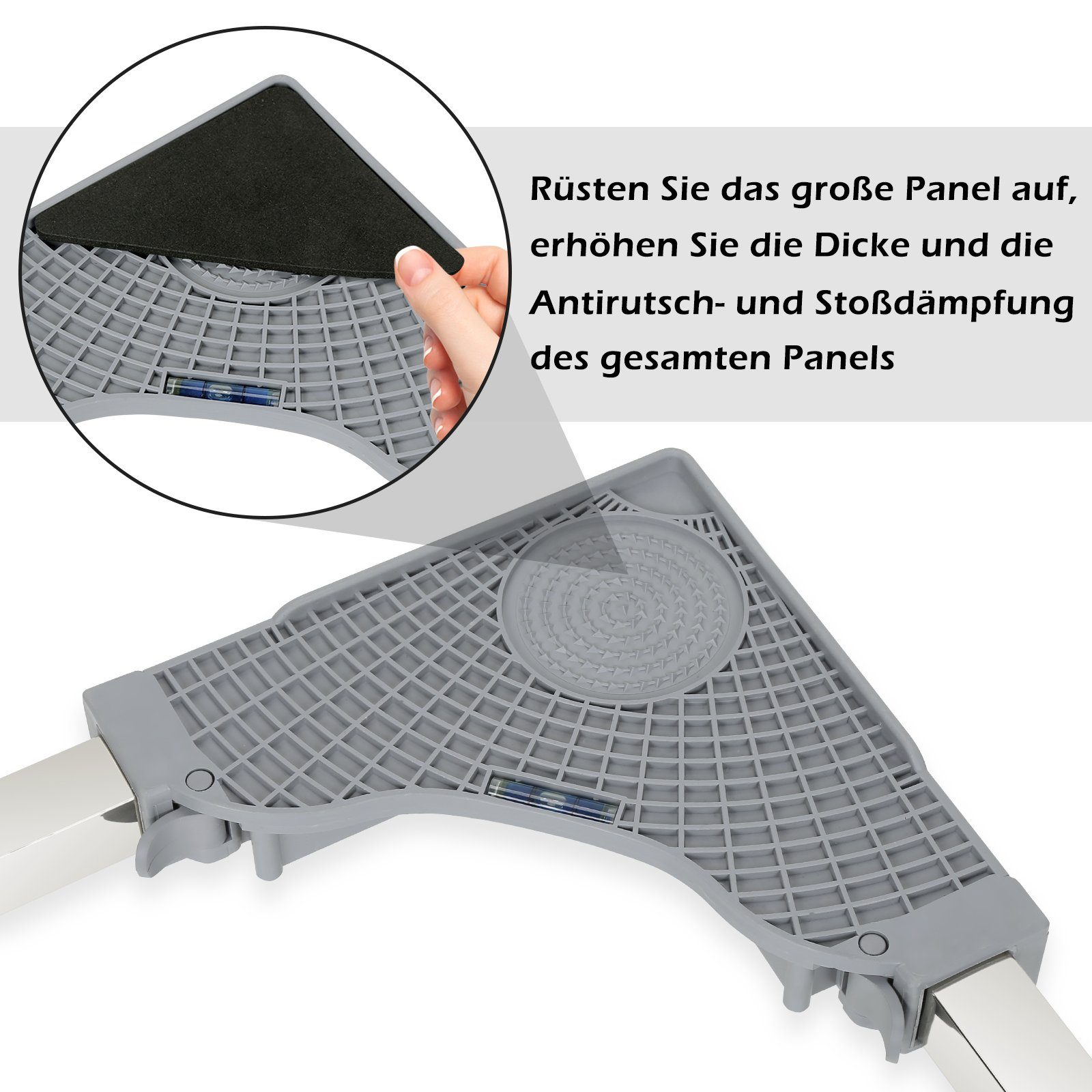 Lospitch Untergestell Waschmaschinen Untergestell Einstellbare 4 Beine / 8 Beine+4 Räder