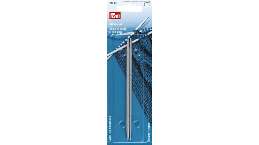 Prym Hilfsnadeln Stärke 2,5 und 4