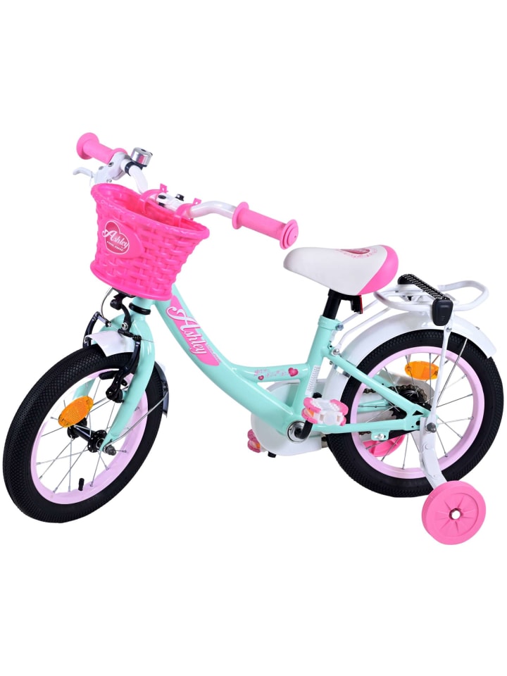 Volare Kinderfahrrad Ashley Fahrrad für Mädchen 14 Zoll Kinderrad in Grün 3 Jahre günstig kaufen onesize