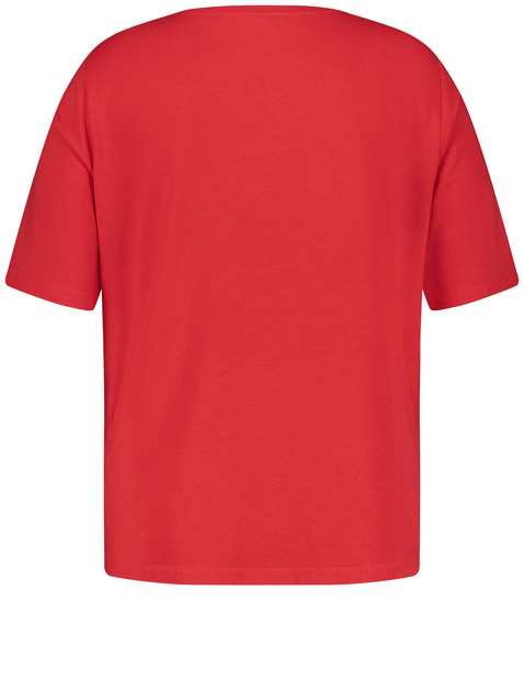 Basic Shirt aus Baumwoll-Mix