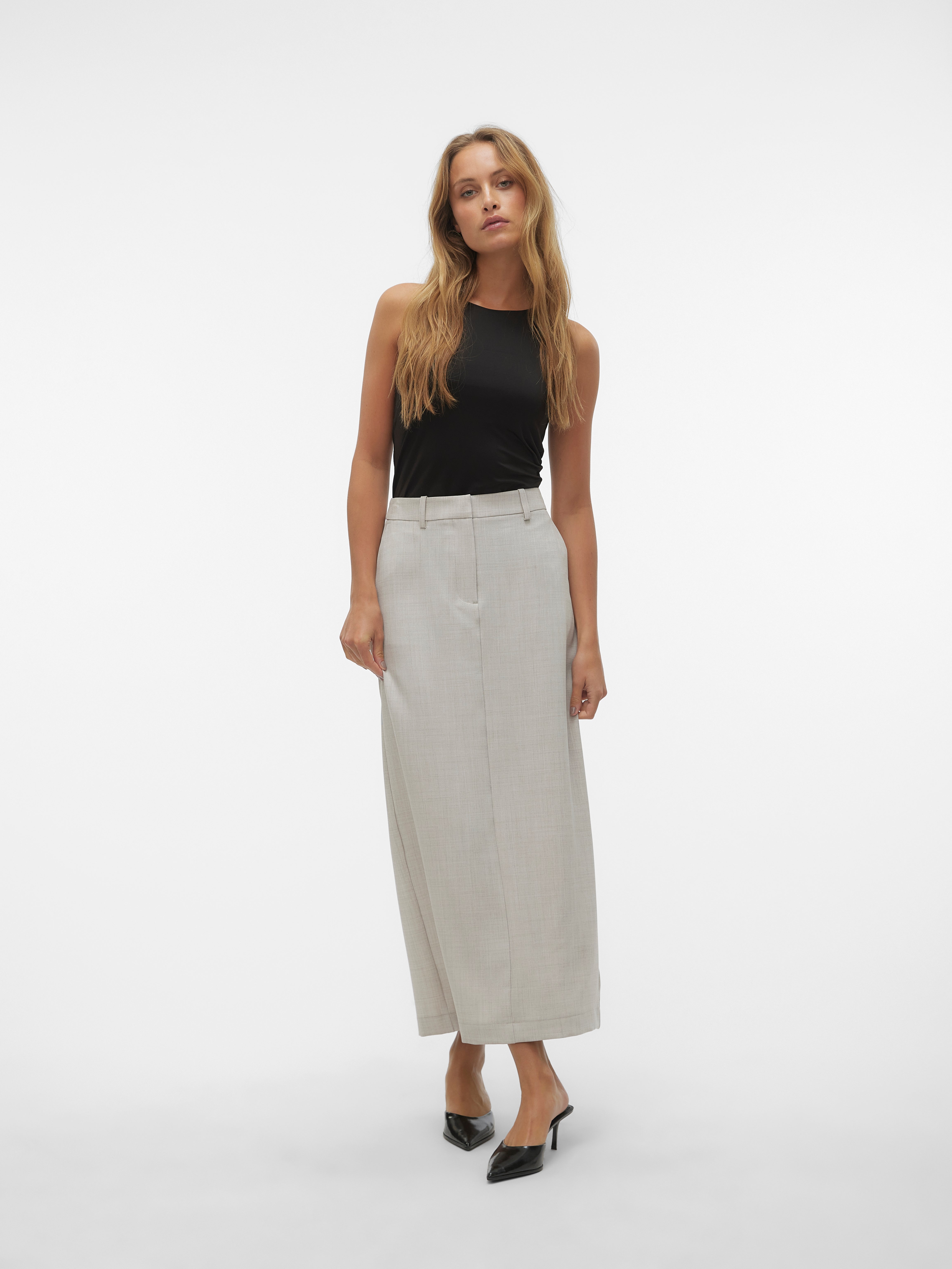 VMCASSIDY Hohe Taille Langer Rock