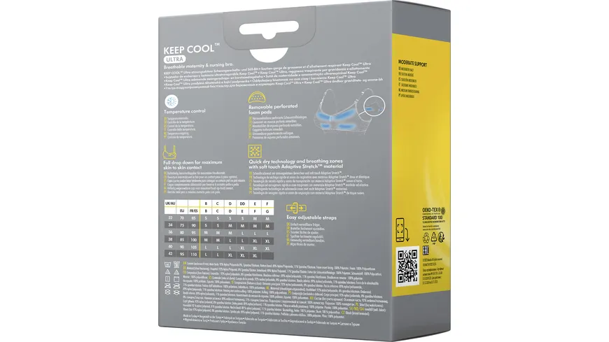 Medela Keep Cool™ Ultra Komfort Schwangerschafts- und Still-BH, weiß, Gr. L weiß