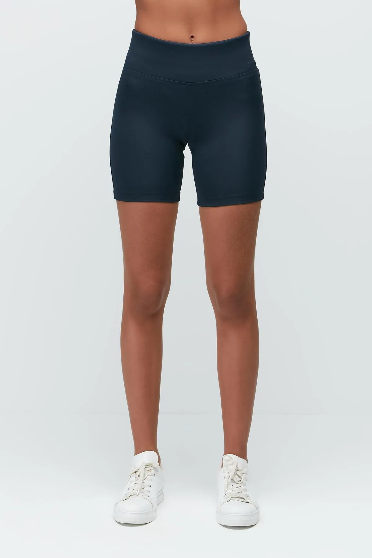C&City  Sportshorts-Leggings mit hohem elastischem Bund 9408 Marineblau