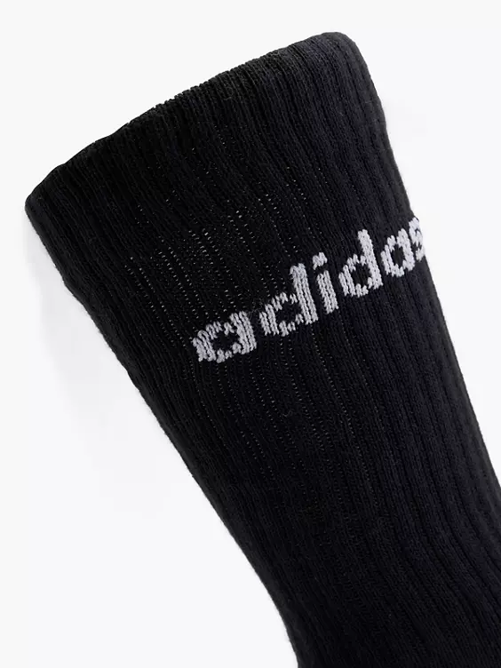 adidas Essentials Linear 3er Pack Crew Socken