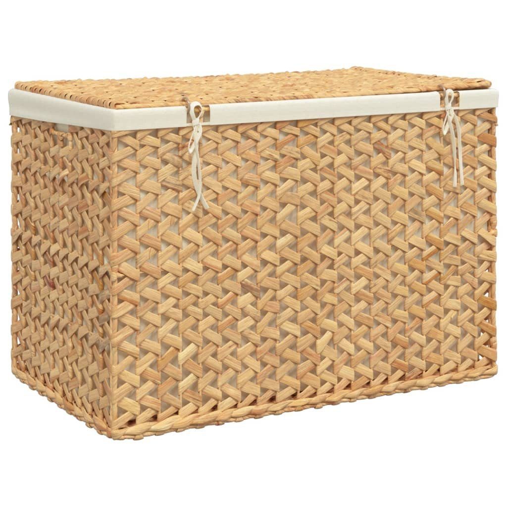 vidaXL Wäschekorb Wäschekorb mit 3 Fächern 75x42,5x52 cm Wasserhyazinthe (1 St)