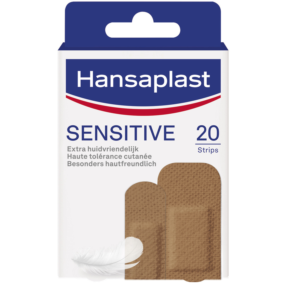 hansaplast Boite de 20 Pansements Sensitive Peaux Métisses 2 formats Bandage, pansement, sparadrap
