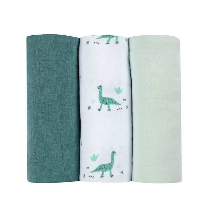 Lot de 3 langes dinosaure Beaba