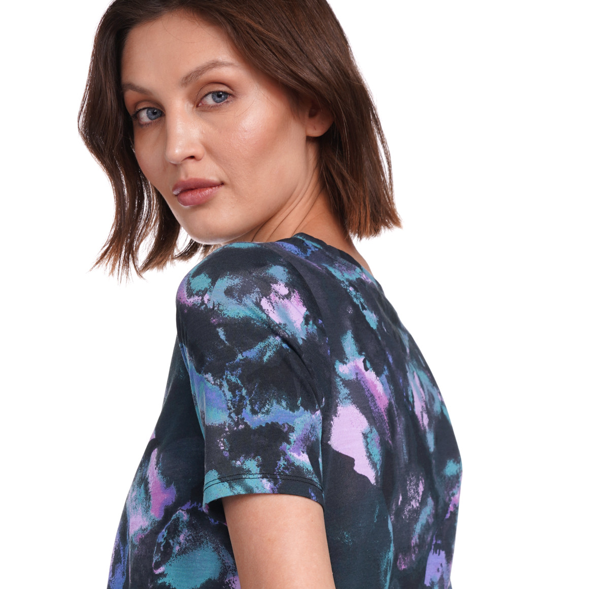 Damen Yoga-T-Shirt mit Knotendetail