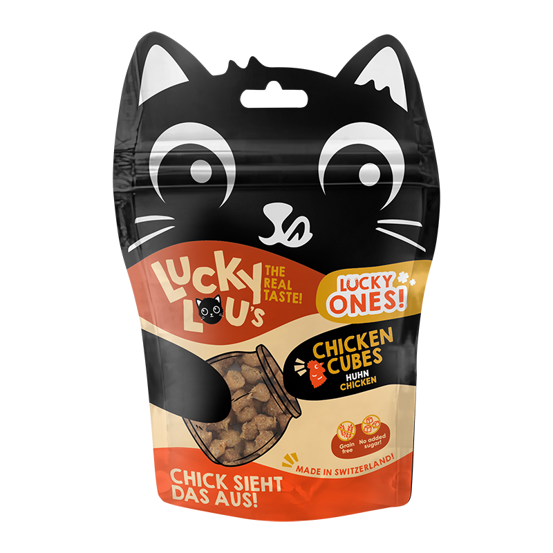 Lucky Lou Snacks Lucky Lou Lucky Ones Cubes 8x80g Huhn