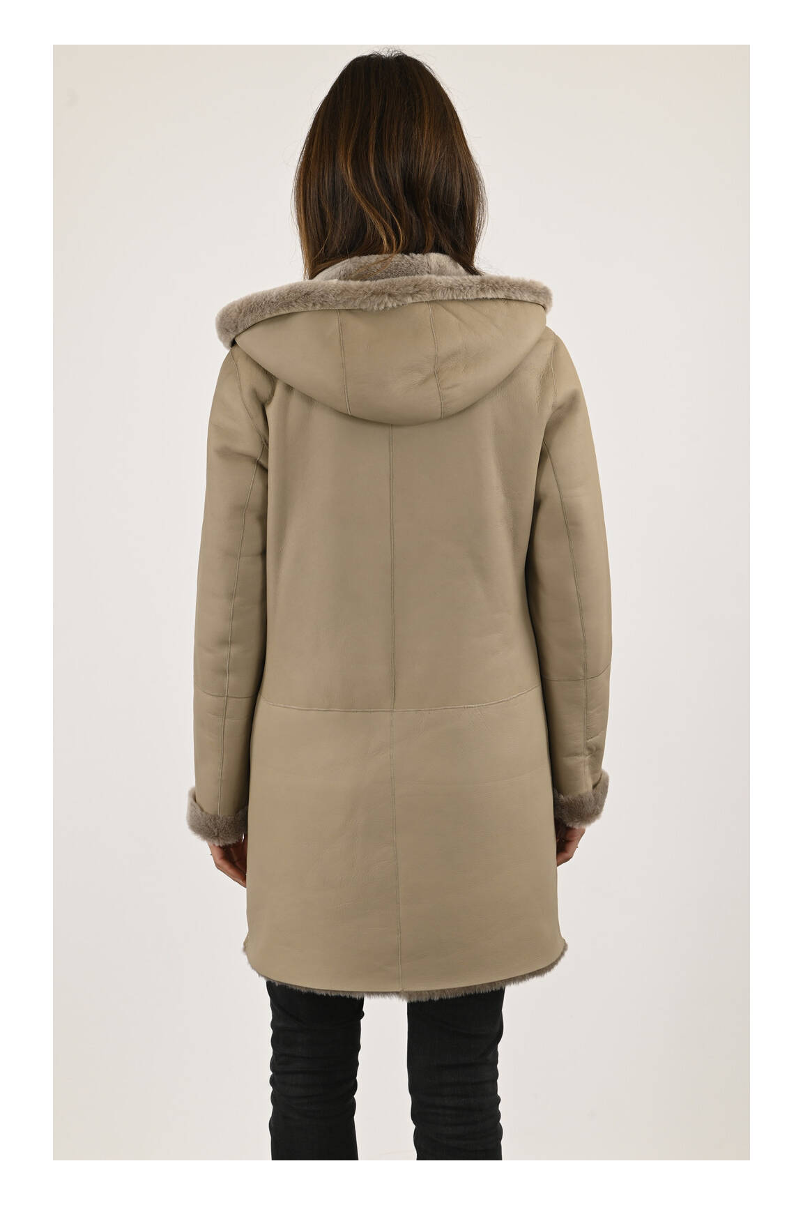 La Canadienne Manteaux Longs Femme couleur beige
