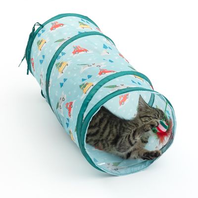 TIAKI Weihnachtstunnel für Katzen