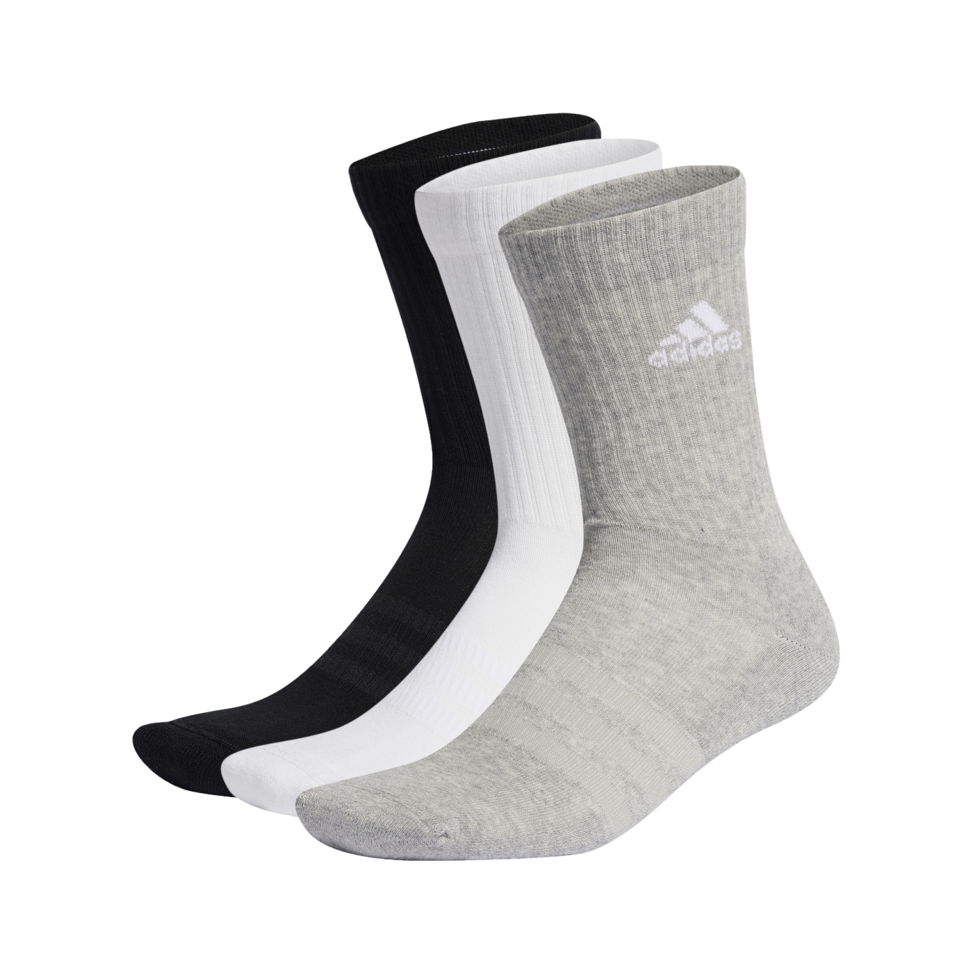 adidas Cush Crew 3erPack Socken Grau Weiss