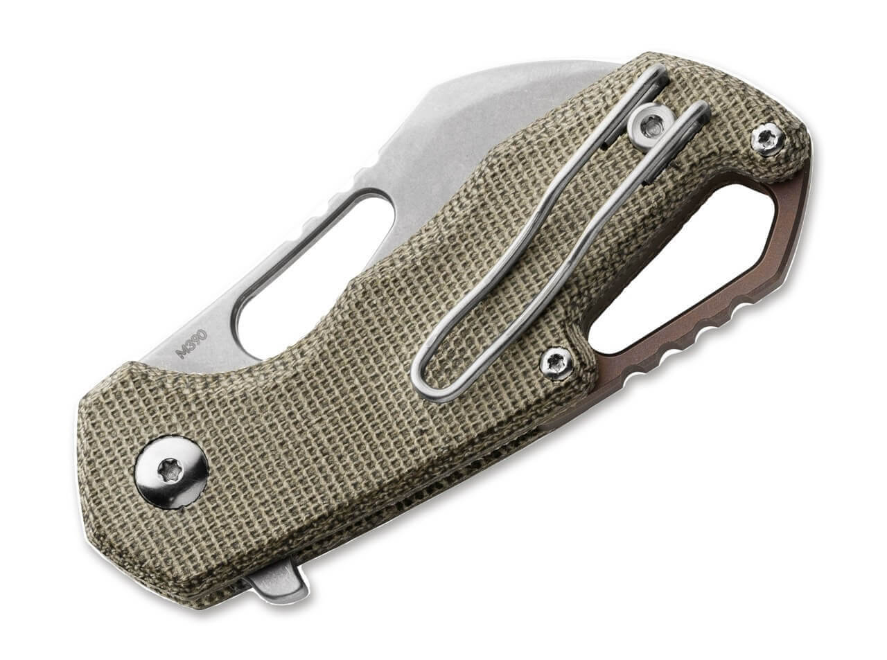 Isonzo M390 Hawkbill Micarta Green