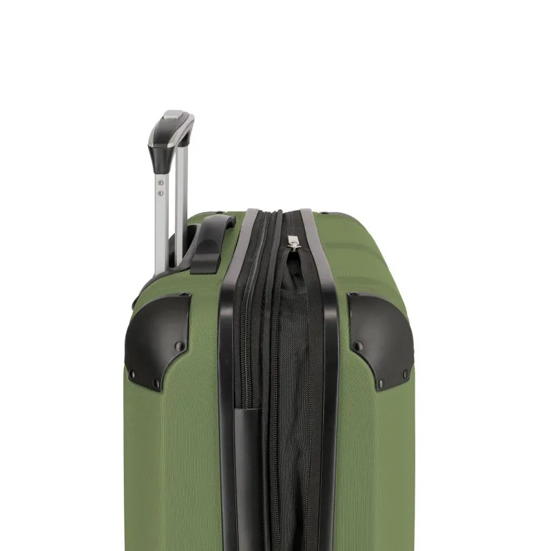 Travelite CITY Trolley S (55cm) mit 4 Rollen (erweiterbar) - Grün