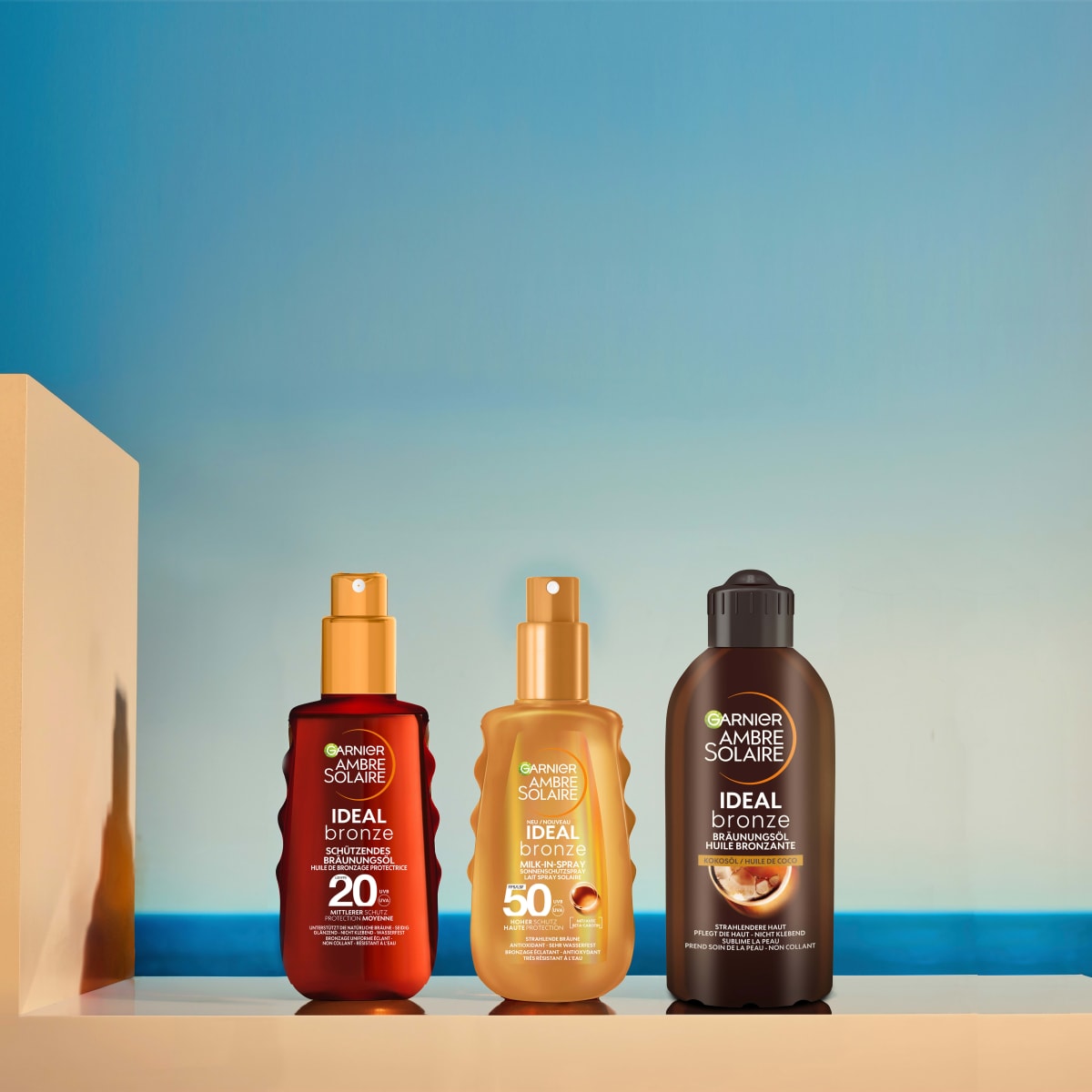 Bräunungsöl ideal bronze mit Kokosöl, 200 ml