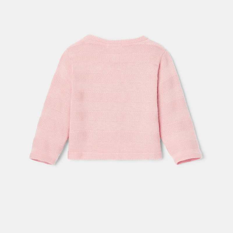 Gilet en tricot rose naissance Absorba