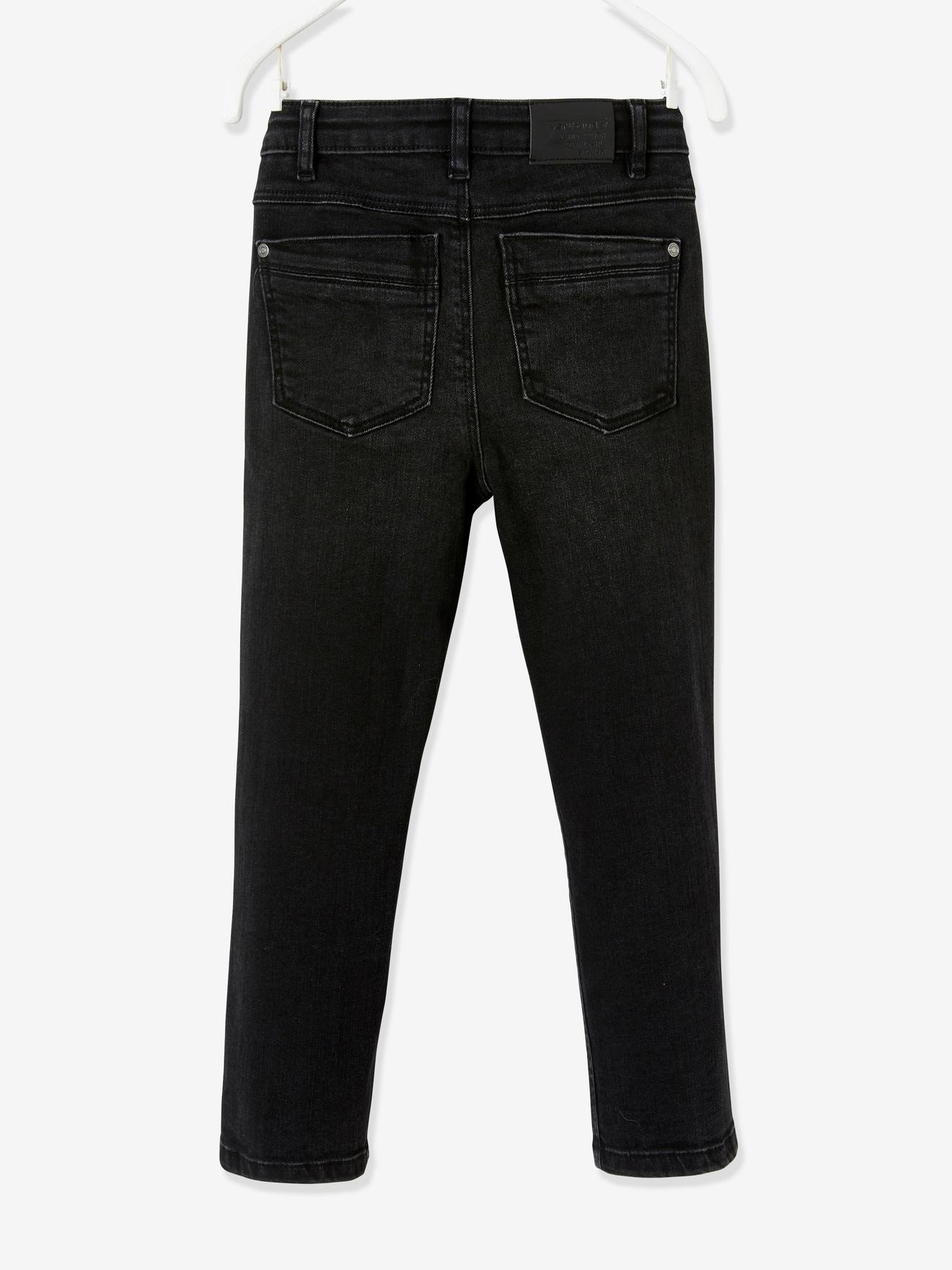 Jean droit relax forme loose garçon stone