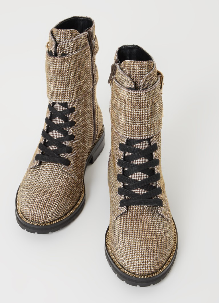 Stivaletto stringato Kurt Geiger Sutton con strass