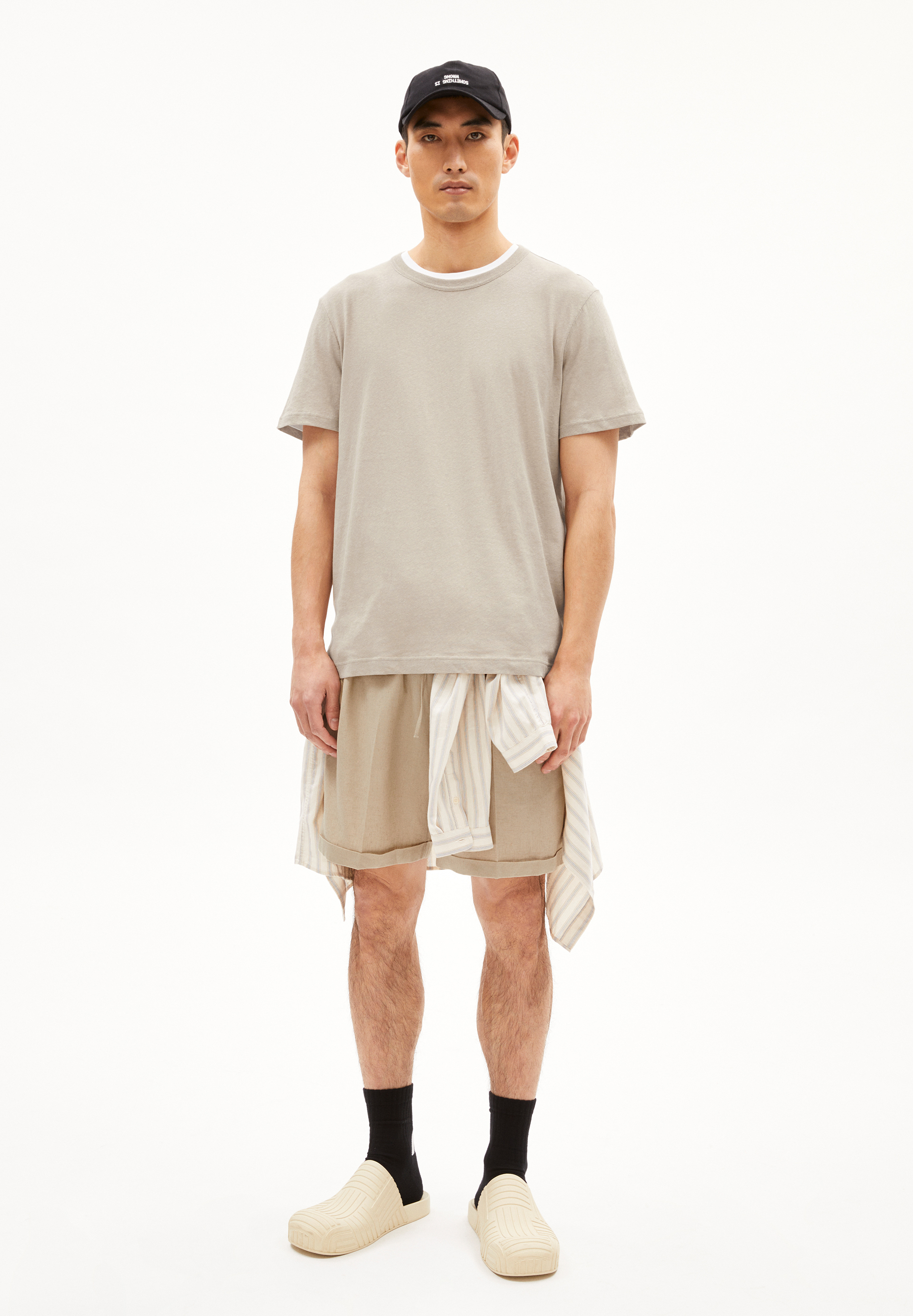 T-Shirt Relaxed Fit aus Leinen-Mix