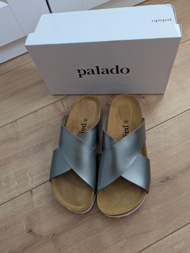 palado Pantoletten in Grau günstig kaufen 39