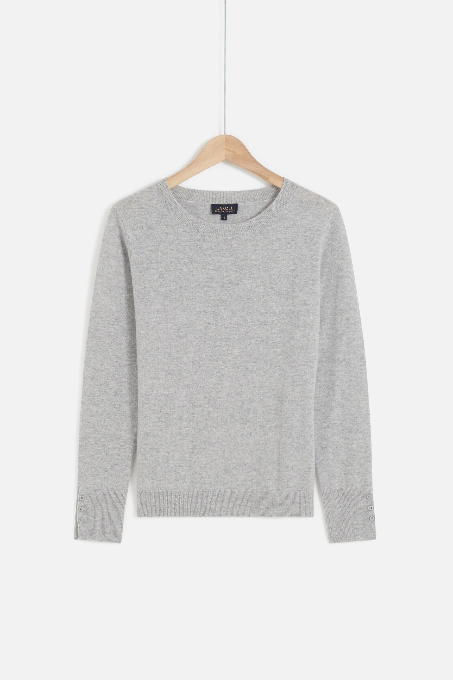 pull magda gris clair femme