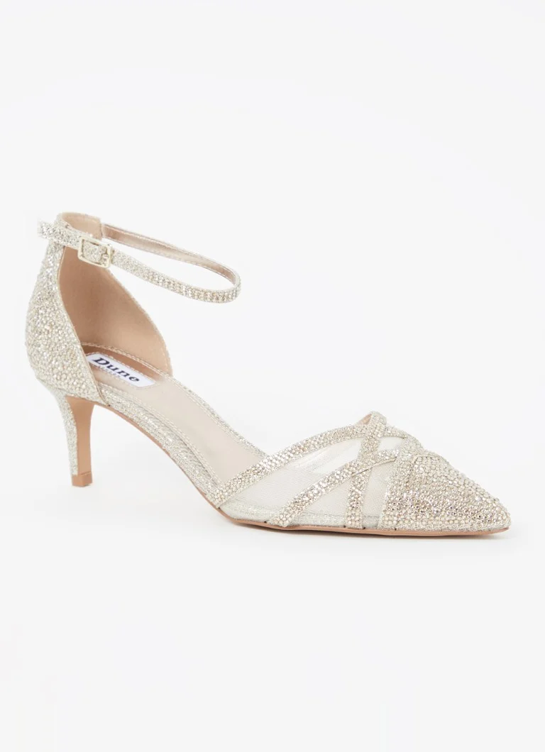Dune London Composed sandalette with rhinestones