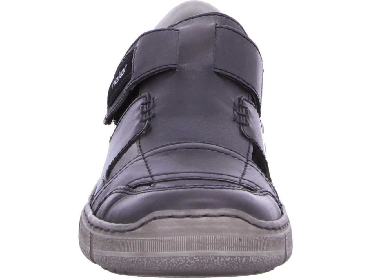 RIEKER Sportliche Slipper grau
