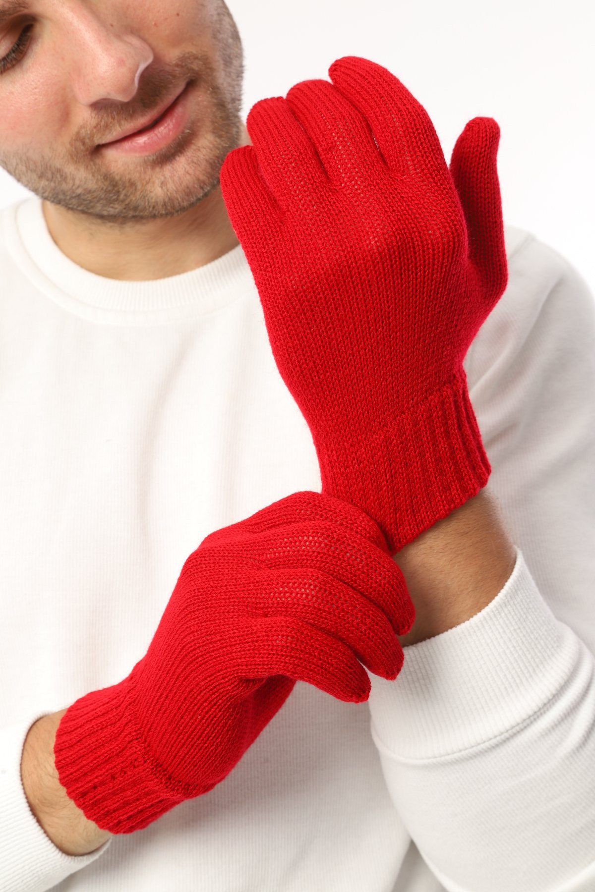 herémood Strickhandschuhe Handschuhe Winterhandschuhe Rippstrick Strickhandschuhe Herren