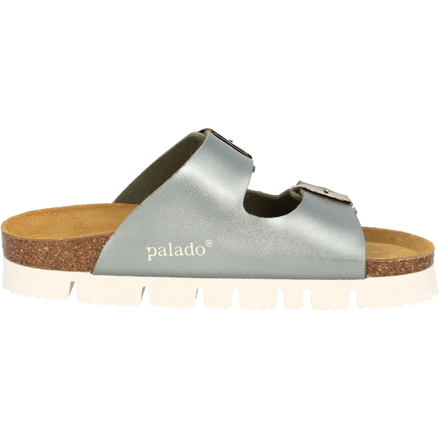 Palado Korfu PL Metallic, Pantoletten, Damen, Olive