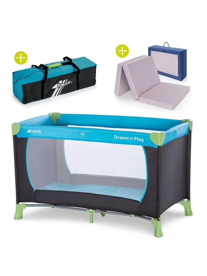 Hauck Reisebett Set Dream'n Play - mit Alvi Reisebett in blau,gruen günstig kaufen onesize