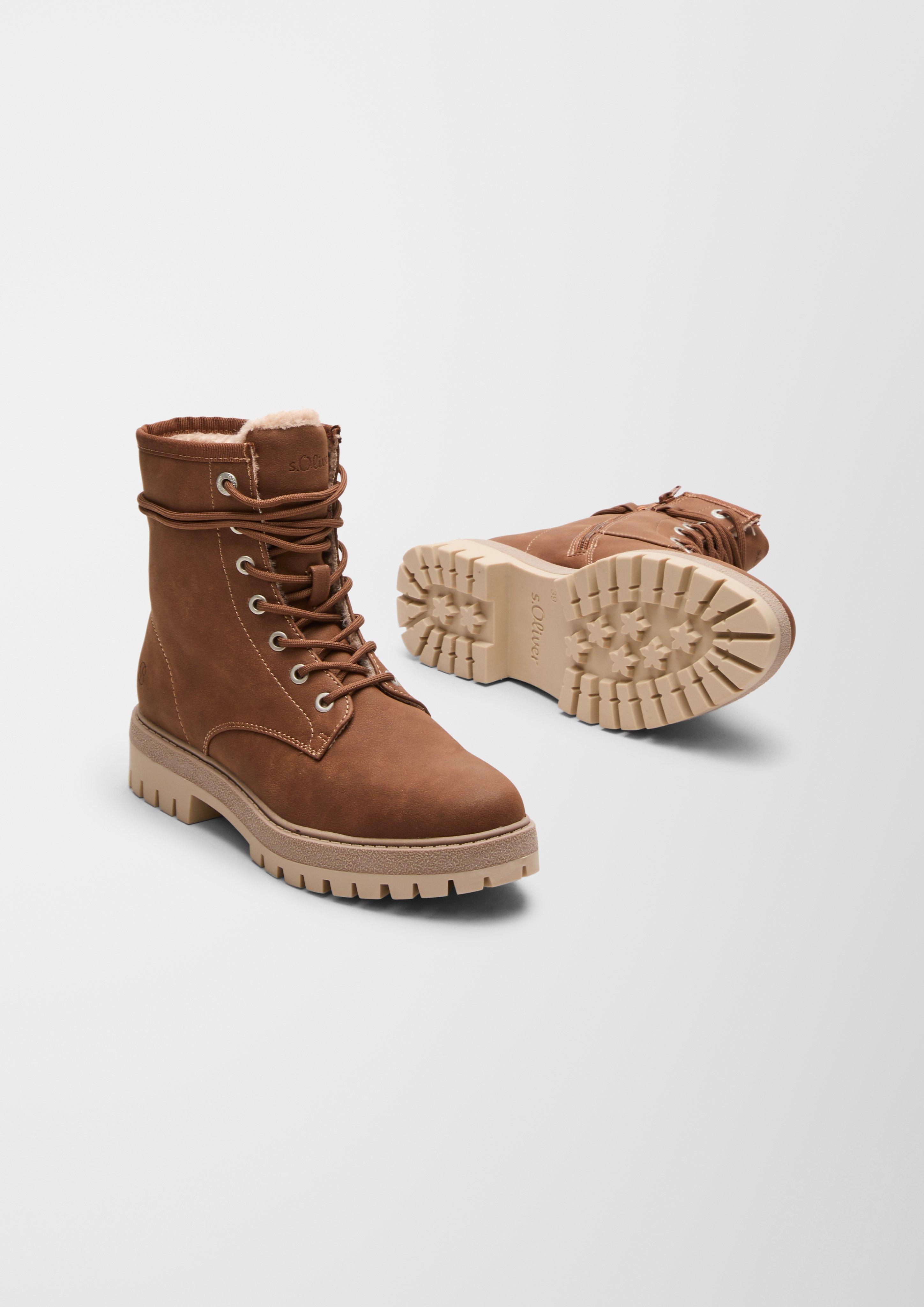 Gefütterte Boots aus Lederimitat  6006578-305