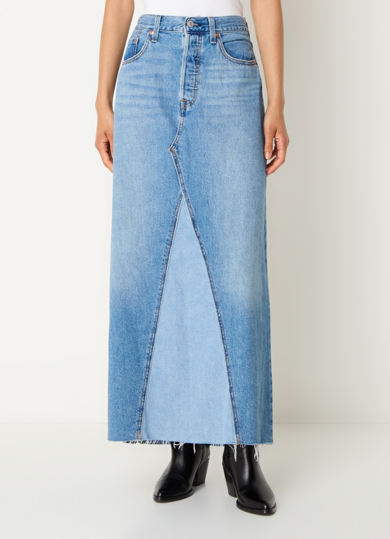 Gonna lunga in denim Levi's con tasche laterali