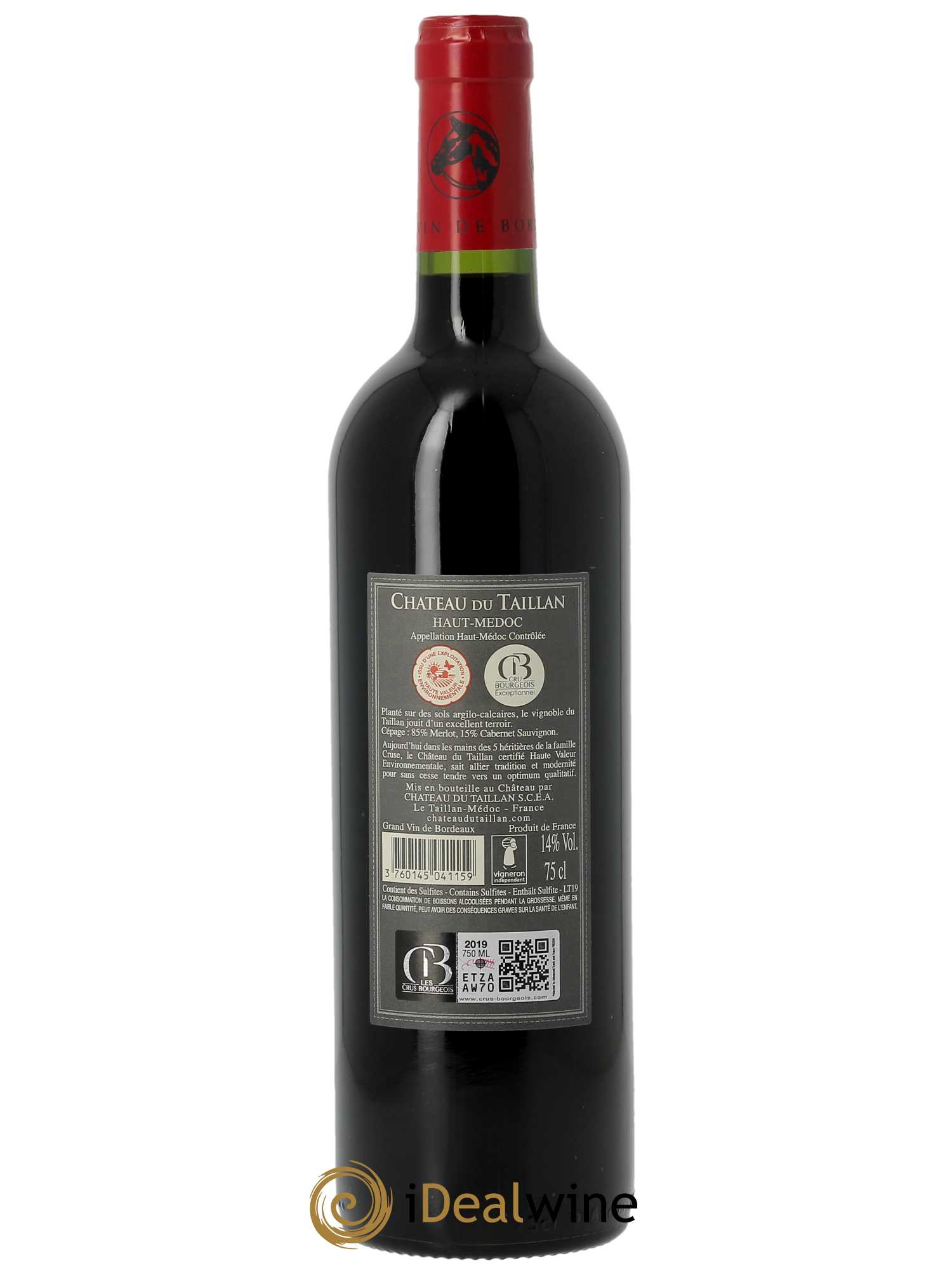 Château du Taillan Cru Bourgeois Exceptionnel  2019 - Lot de 1 Bouteille