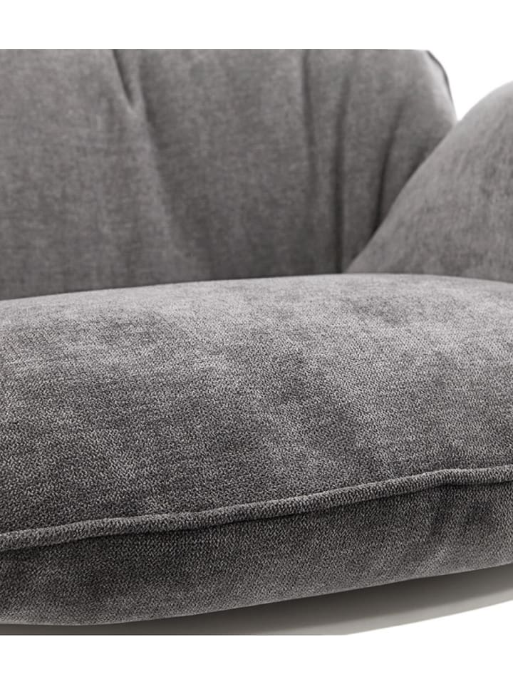 KADIMA DESIGN Schaukelstuhl aus Holz und Metall | Lounge Stuhl mit Stoffbezug günstig kaufen onesize