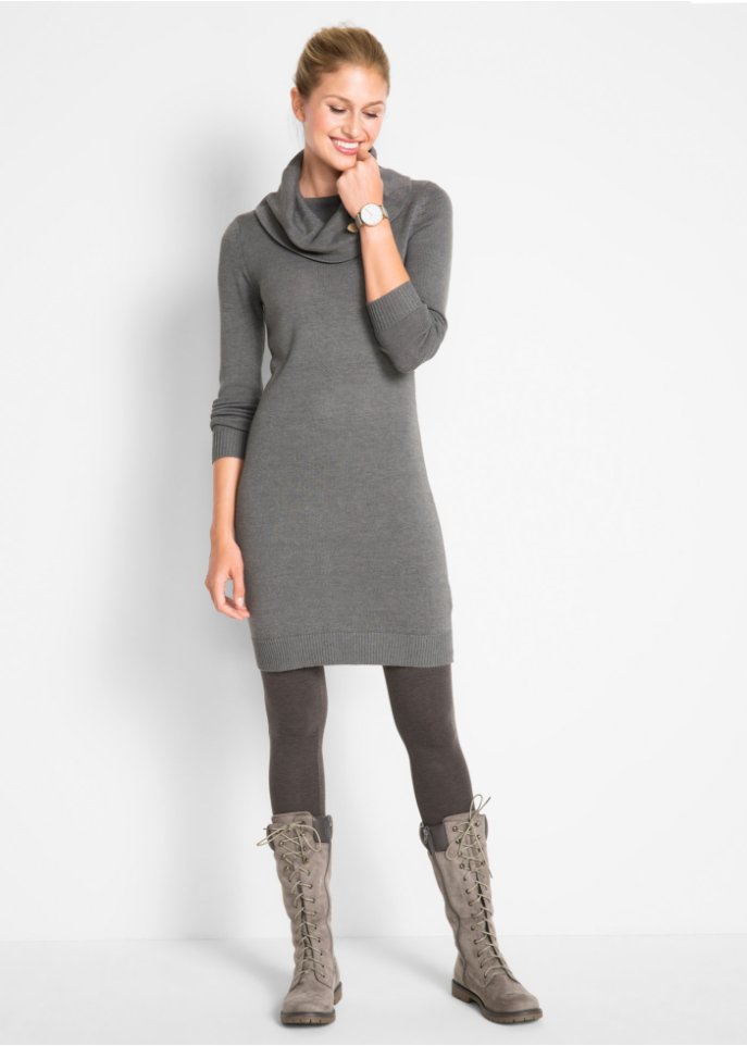 Strickkleid mit Rollkragen